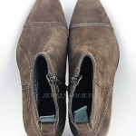 HUGO BOSS BLACK LABEL NEWATO S SHOES BOOTS BROWN 100% LEATHER NEW SIZE 9, 42