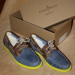 NEW Men’s COLE HAAN Air Yacht Club Boat II Shoes, Ocean Suede/Tan – Size 10.5