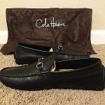 COLE HAAN MEN’S BLACK HOWLAND BIT II DRIVING MOCASSIN SZ 9
