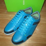 NEW HUGO BOSS GREEN LABEL APACHE LEAGUE  LEATHER SHOES SNEAKER S Size 11US  44EU