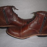 TIMBERLAND EARTHKEEPERS CITY 6 INCH SIDE ZIPPER BOOT SZ 8 BROWN LEATHER 19558