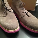 NEW Cole Haan Nike Lunargrand Chukka Ankle Boots Grey Suede Pink shoes size10.5
