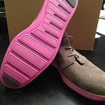 NEW Cole Haan Nike Lunargrand Chukka Ankle Boots Grey Suede Pink shoes size10.5