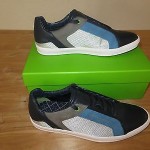 HUGO BOSS GREEN LABEL   MEN’S TRAINERS / SHOES ‘ATTAIN’ NAVY Size 11US