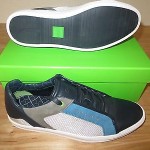 HUGO BOSS GREEN LABEL MEN’S TRAINERS / SHOES ‘ATTAIN’ NAVY Size 12 US