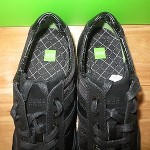 NEW HUGO BOSS GREEN LABEL STREAMETAL NAVY LEATHER SHOES SNEAKERS Size 44