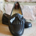Cole Haan Men’s Black Leather Comfortable Casual Pinch Tasseled Loafers Size 8.5