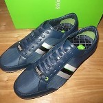 NEW HUGO BOSS GREEN LABEL VICTOIRE TEXAS NAVY  MEN’S  WALKING SHOES Size 12 US