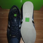NEW HUGO BOSS GREEN LABEL VICTOIRE TEXAS NAVY  MEN’S  WALKING SHOES Size 12 US