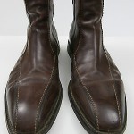 HUGO BOSS Brown Leather Ankle Boots, size 10.5