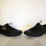 COLE HAAN Mens DRIVING Black Leather Oxford SNEAKERS Used SHOES Size 9.5