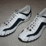 DIESEL Men Shoes White & Blue Leather Upper Size 12