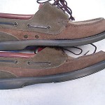 Cole Haan  Mens  Brown and Olive Green Suede Moc Toe 08648970  Size 10 1/2 D