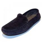 HUGO BOSS GIFT SET Navy Blue Drivers Loafers 7 40 Mens Casual Moccasins .5