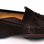 Cole Haan Country Mocassin Brown Suede Tassle Loafer Shoes  8.5 M Italy