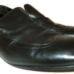 HUGO BOSS Sz 9.5 Black Leather Loafers