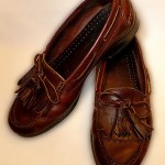 Cole Haan Moccasin Style Tasseled Brown Leather Men’s Shoes Sz 8 D