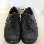 COLE HAAN Mens DRIVING Black Leather Oxford SNEAKERS Used SHOES Size 9.5