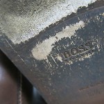 HUGO BOSS Brown Leather Ankle Boots, size 10.5