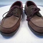 Cole Haan  Mens  Brown and Olive Green Suede Moc Toe 08648970  Size 10 1/2 D