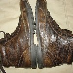 BOSS by HUGO BOSS ITALY BROWN LEATHER LACE UP ANKLE BOOTS SHOES size 11