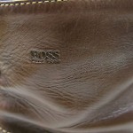HUGO BOSS Brown Leather Ankle Boots, size 10.5
