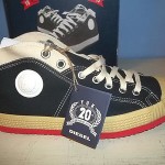 NEW IN BOX DIESEL TRAINERS YUK 20TH ANNIVERSARY 12.5 BLACK MAYO CANVAS SHOES