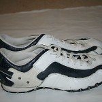 DIESEL Men Shoes White & Blue Leather Upper Size 12