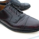 COLE HAAN MENS DARK BURGUNDY LEATHER OXFORD SHOES SIZE 11 D