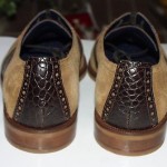 Cole Haan Carter Saddle Oxfords, Suede & Leather Upper, Brown, 8 M, New
