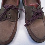 Cole Haan  Mens  Brown and Olive Green Suede Moc Toe 08648970  Size 10 1/2 D