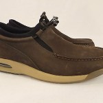 COLE HAAN NIKE AIR Brown Nubuck Leather Slip-on Moccasin Casual Shoes Mens 7 1/2