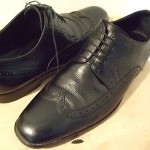 MEN’S HUGO BOSS BLACK LEATHER LACE DRESS SHOES SIZE 95