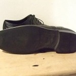 MEN’S HUGO BOSS BLACK LEATHER LACE DRESS SHOES SIZE 95