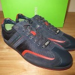 NEW HUGO BOSS GREEN LABEL STIVEN NAVY  MEN WALKING SHOES Size 12 US