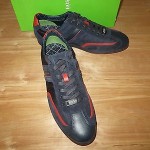 NEW HUGO BOSS GREEN LABEL STIVEN NAVY MEN WALKING SHOES Size 10 US
