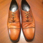 MEN’S COLE HAAN COGNAC LEATHER OXFORD CASUAL DRESS SHOES SIZE 12