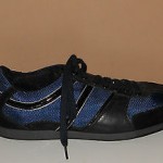 HUGO BOSS ORANGE SIMBAD BLACK BLUE LEATHER MESH SNEAKERS SHOES 41 – 8 WORN 1X