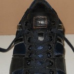 HUGO BOSS ORANGE SIMBAD BLACK BLUE LEATHER MESH SNEAKERS SHOES 41 – 8 WORN 1X