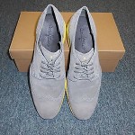 New Cole Haan Lunargrand Wing Tip Charcoal Gray Suede Size 10-1/2 M