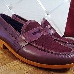MENS COLE HAAN BURGUNDY AIR MONROE PENNY  LOAFERS SHOES SZ-8 M