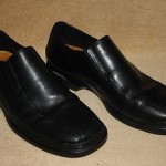 COLE HAAN Slip On Loafers, Black Leather with Nike Air – Size 8.5 M