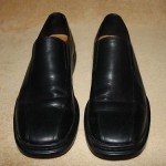 COLE HAAN Slip On Loafers, Black Leather with Nike Air – Size 8.5 M