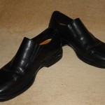 COLE HAAN Slip On Loafers, Black Leather with Nike Air – Size 8.5 M