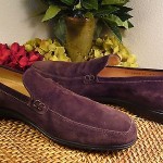 COLE HAAN Italy Collection Men’s Size 15 M Brown Suede Slip-on Loafer NIKE AIR