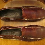 GREAT MEN’S COLE HAAN NIKE AIR BROWN LEATHER DRIVING SLIP-ON LOAFERS – 12M