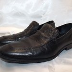 Men’s Cole Haan Nike Air soft black leather casual loafers slip ons sz 10 M