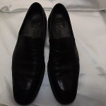 Men’s Cole Haan Nike Air soft black leather casual loafers slip ons sz 10 M