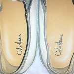 Cole Haan Canvas Slip Ons  Leather Trim Woven Bottom Rubber Sole Mens Size 15M