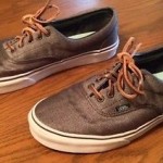 Vans Era Herringbone Mens Size 11 shoe with Leather Laces